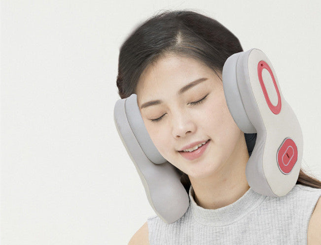 Zensnooze Smart Neck Pillow – Noise Canceling, Heat & Massage
